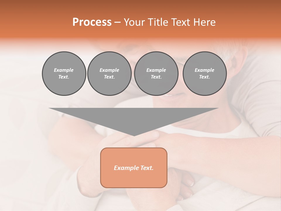 A Man And A Woman Hugging On A Couch PowerPoint Template