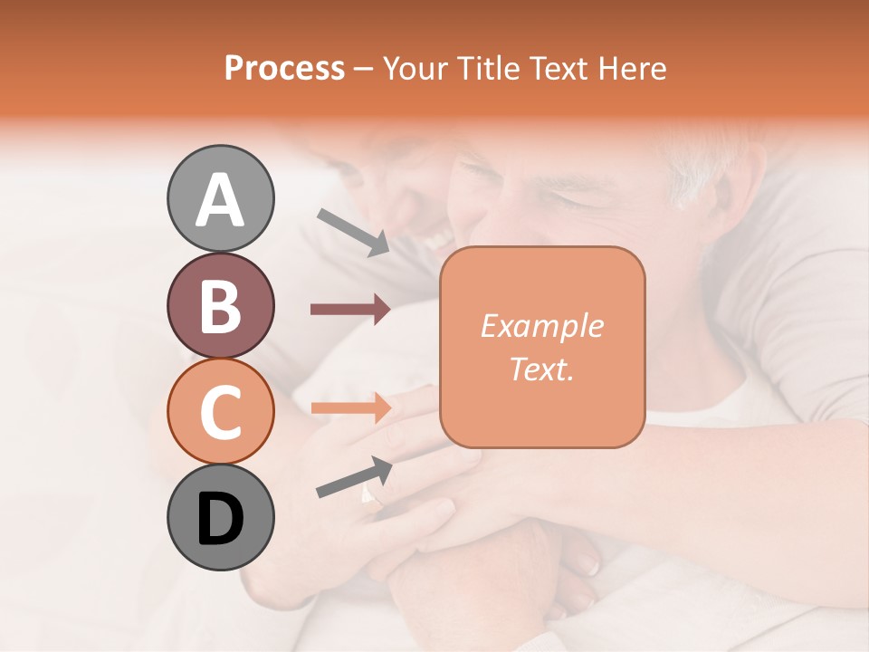 A Man And A Woman Hugging On A Couch PowerPoint Template
