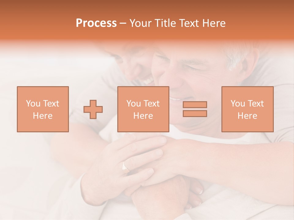 A Man And A Woman Hugging On A Couch PowerPoint Template