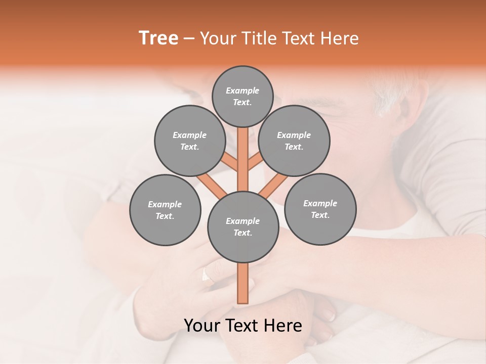 A Man And A Woman Hugging On A Couch PowerPoint Template