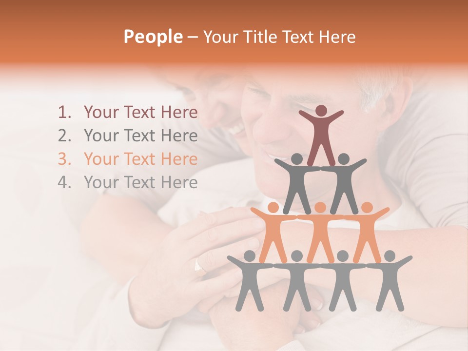 A Man And A Woman Hugging On A Couch PowerPoint Template