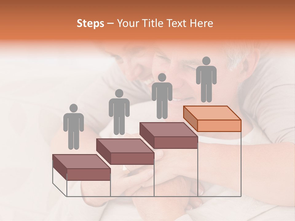 A Man And A Woman Hugging On A Couch PowerPoint Template