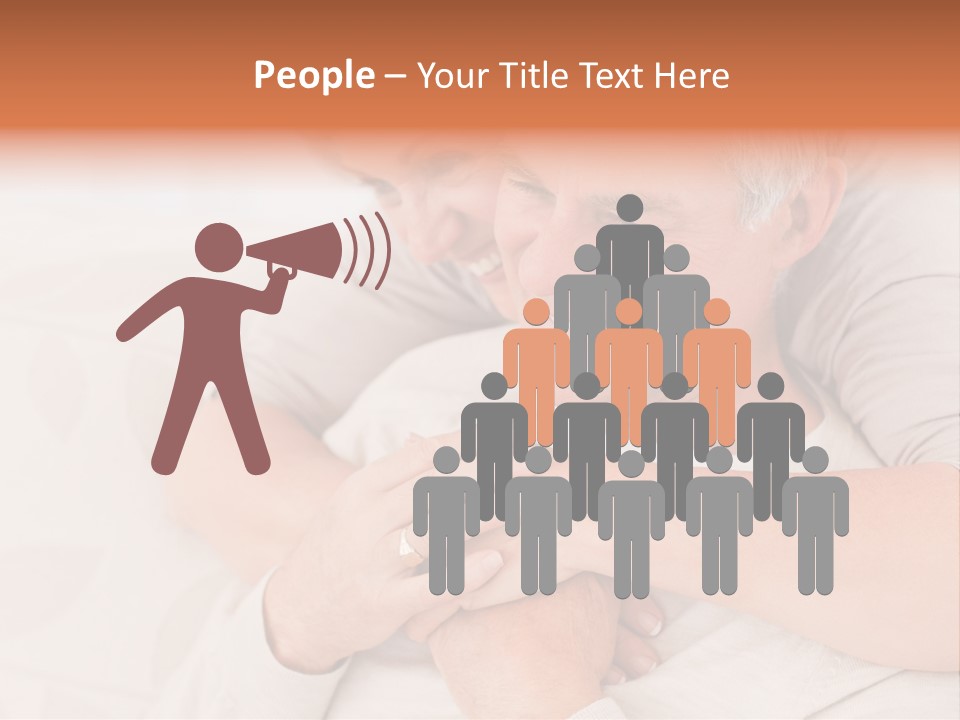 A Man And A Woman Hugging On A Couch PowerPoint Template