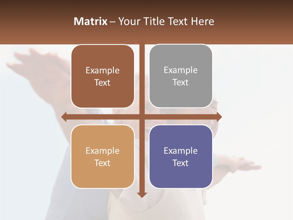 A Man And A Woman Are Holding Each Other PowerPoint Template