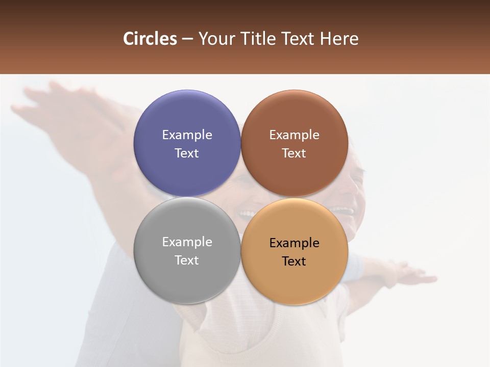 A Man And A Woman Are Holding Each Other PowerPoint Template