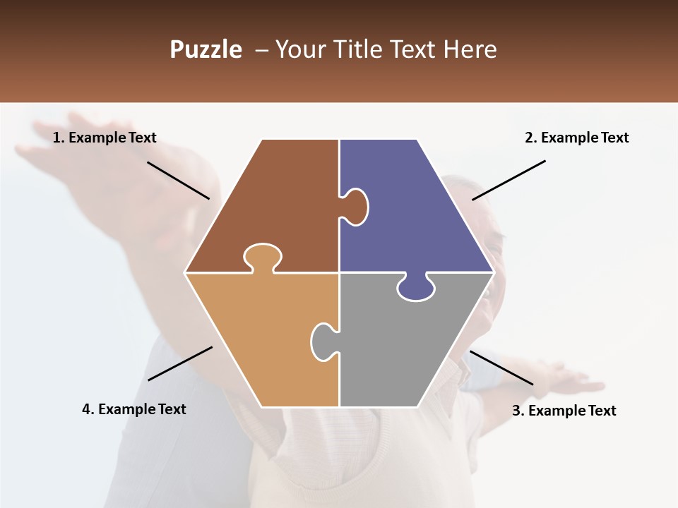 A Man And A Woman Are Holding Each Other PowerPoint Template