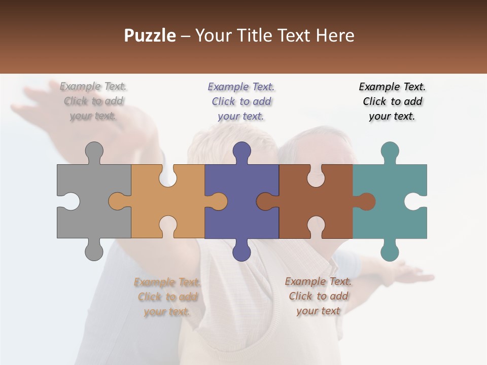 A Man And A Woman Are Holding Each Other PowerPoint Template