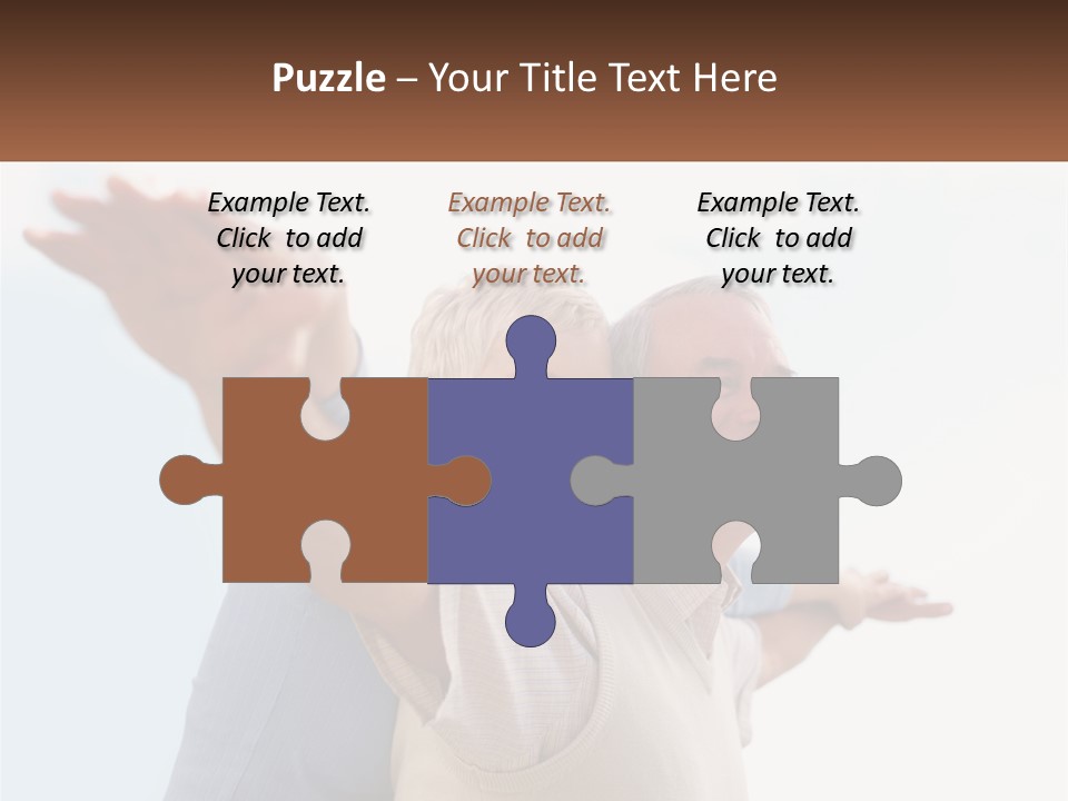 A Man And A Woman Are Holding Each Other PowerPoint Template