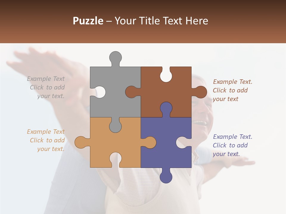 A Man And A Woman Are Holding Each Other PowerPoint Template