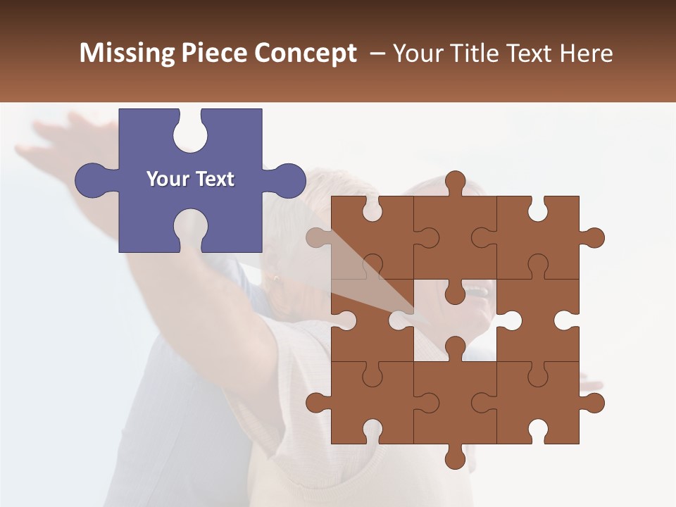 A Man And A Woman Are Holding Each Other PowerPoint Template