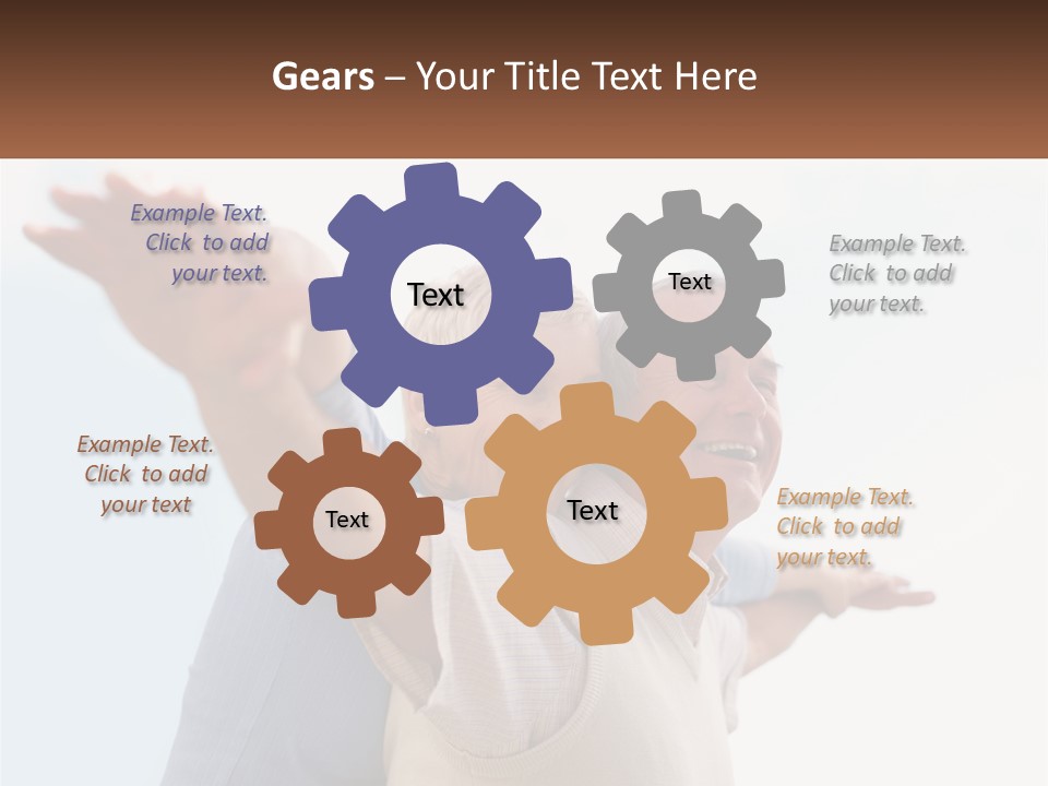 A Man And A Woman Are Holding Each Other PowerPoint Template