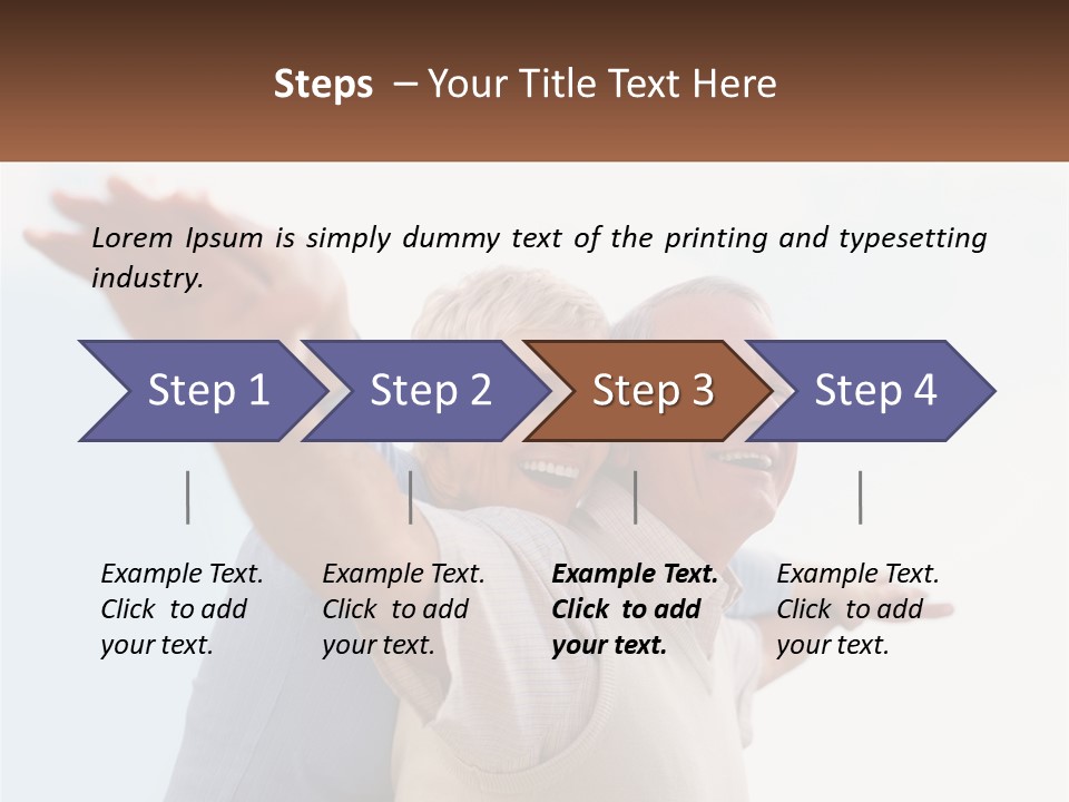 A Man And A Woman Are Holding Each Other PowerPoint Template
