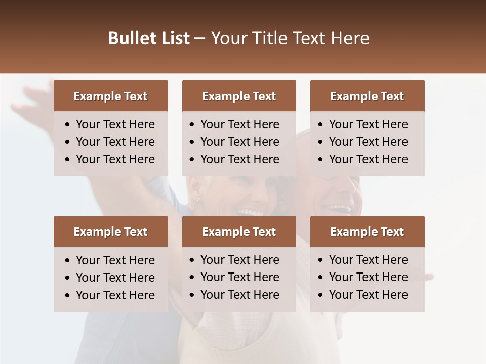 A Man And A Woman Are Holding Each Other PowerPoint Template