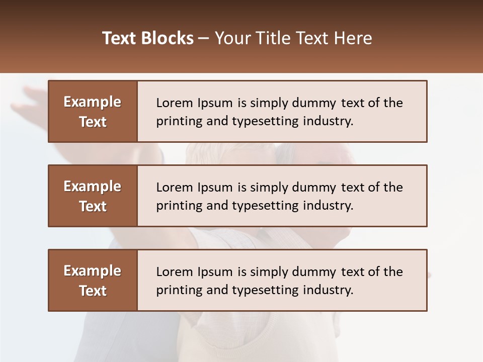 A Man And A Woman Are Holding Each Other PowerPoint Template