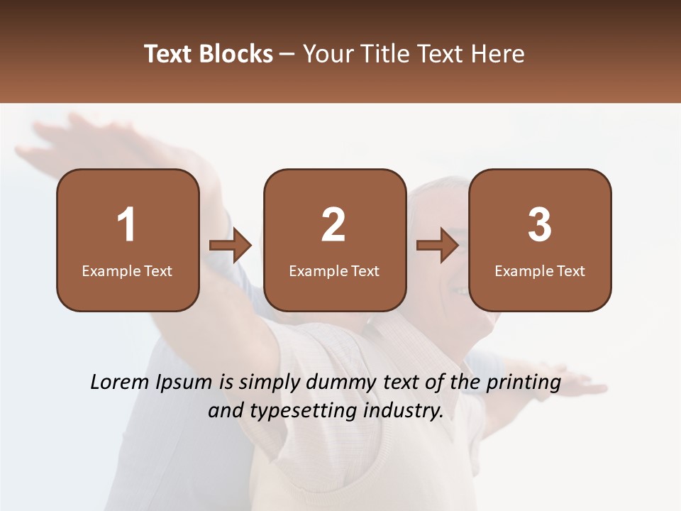 A Man And A Woman Are Holding Each Other PowerPoint Template