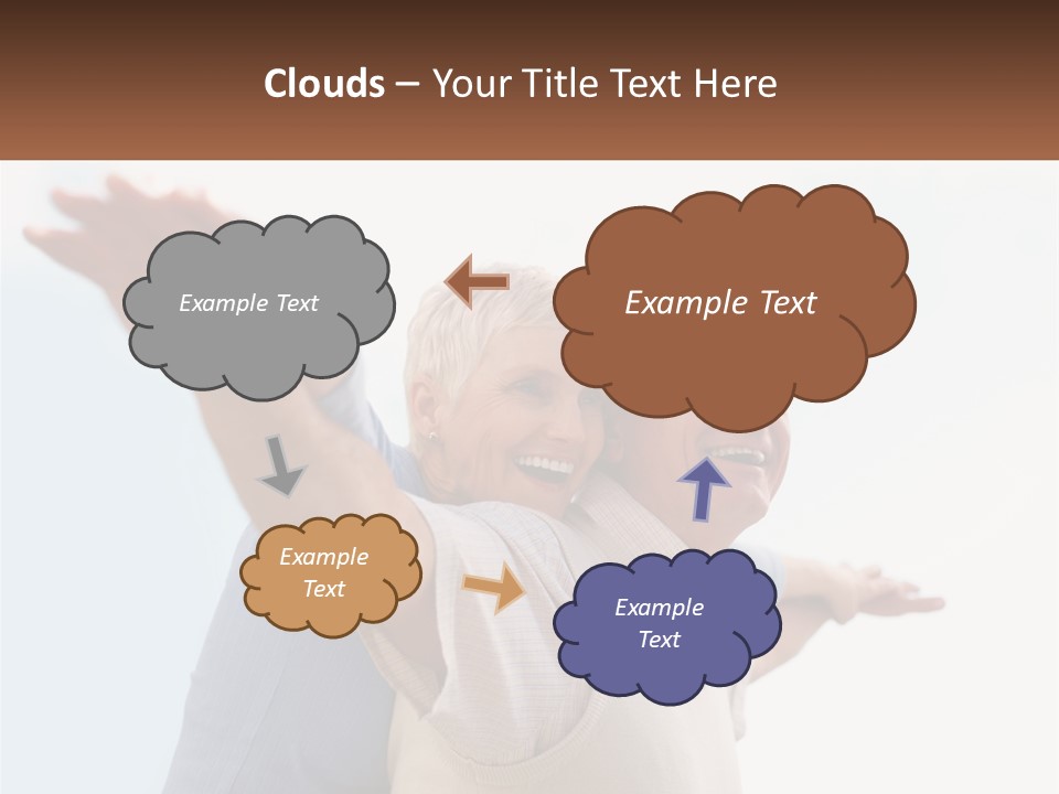 A Man And A Woman Are Holding Each Other PowerPoint Template