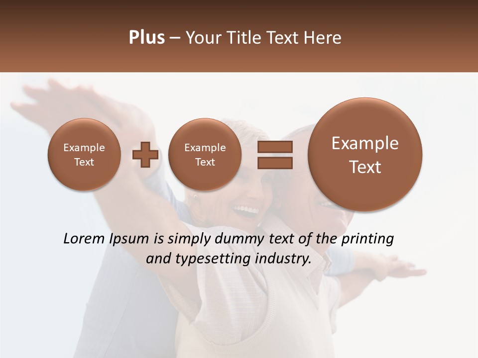 A Man And A Woman Are Holding Each Other PowerPoint Template