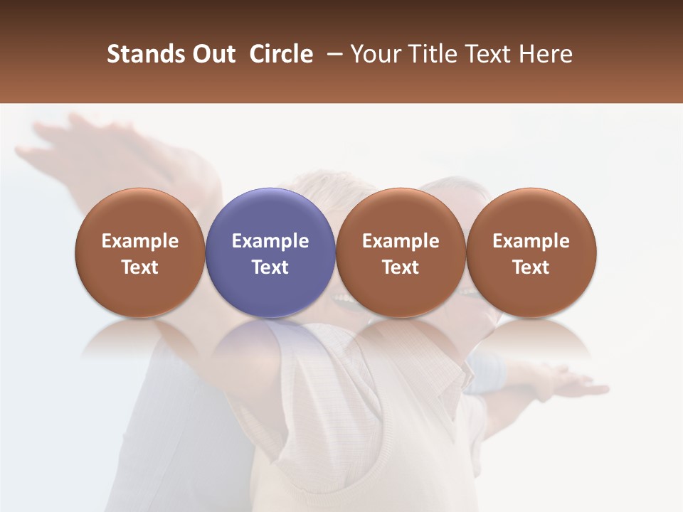 A Man And A Woman Are Holding Each Other PowerPoint Template