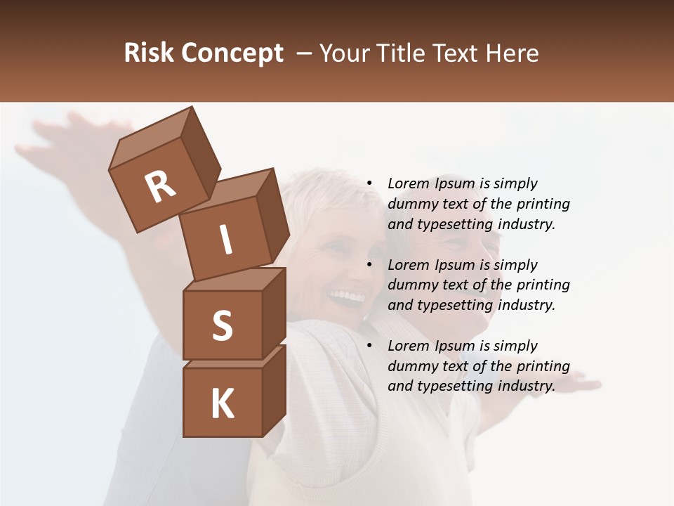 A Man And A Woman Are Holding Each Other PowerPoint Template