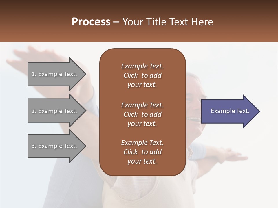 A Man And A Woman Are Holding Each Other PowerPoint Template