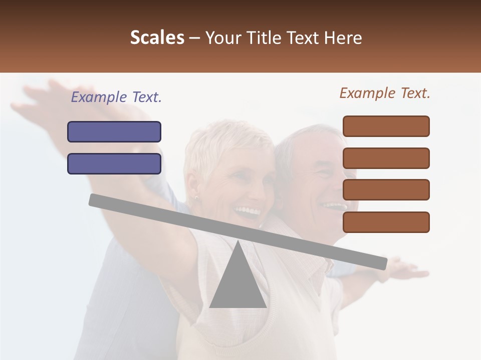 A Man And A Woman Are Holding Each Other PowerPoint Template