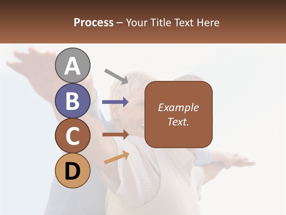 A Man And A Woman Are Holding Each Other PowerPoint Template