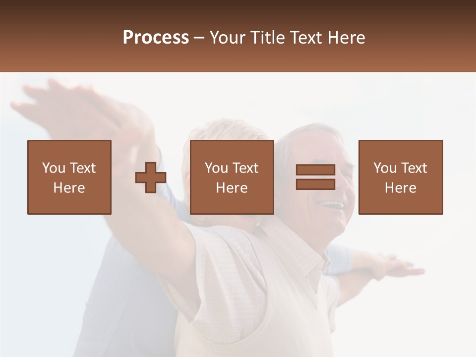 A Man And A Woman Are Holding Each Other PowerPoint Template