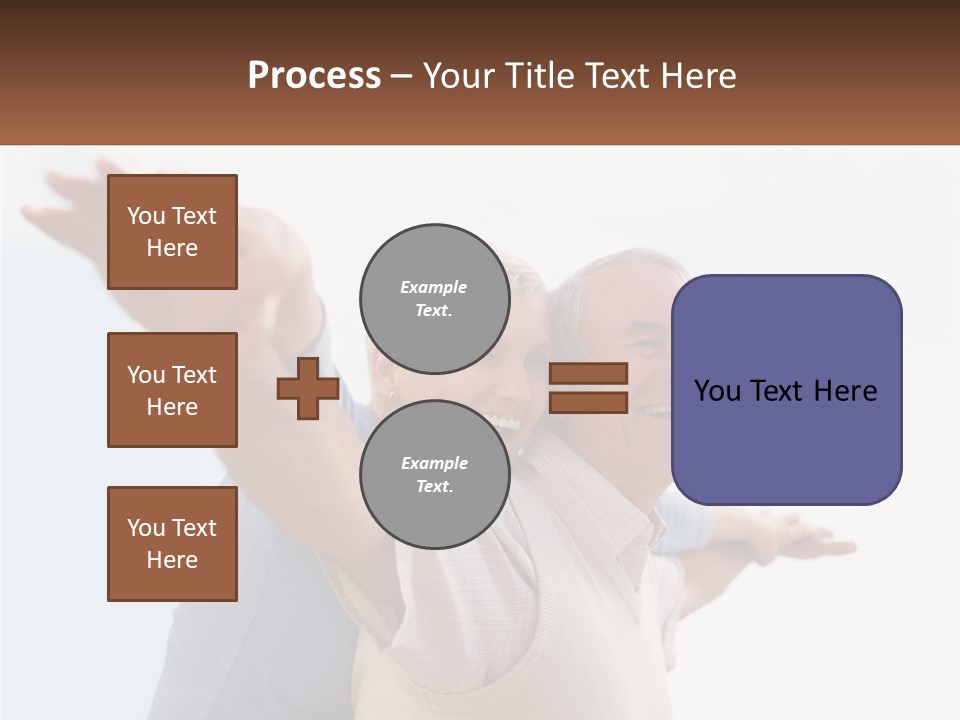 A Man And A Woman Are Holding Each Other PowerPoint Template