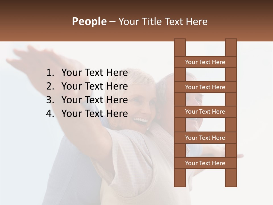 A Man And A Woman Are Holding Each Other PowerPoint Template