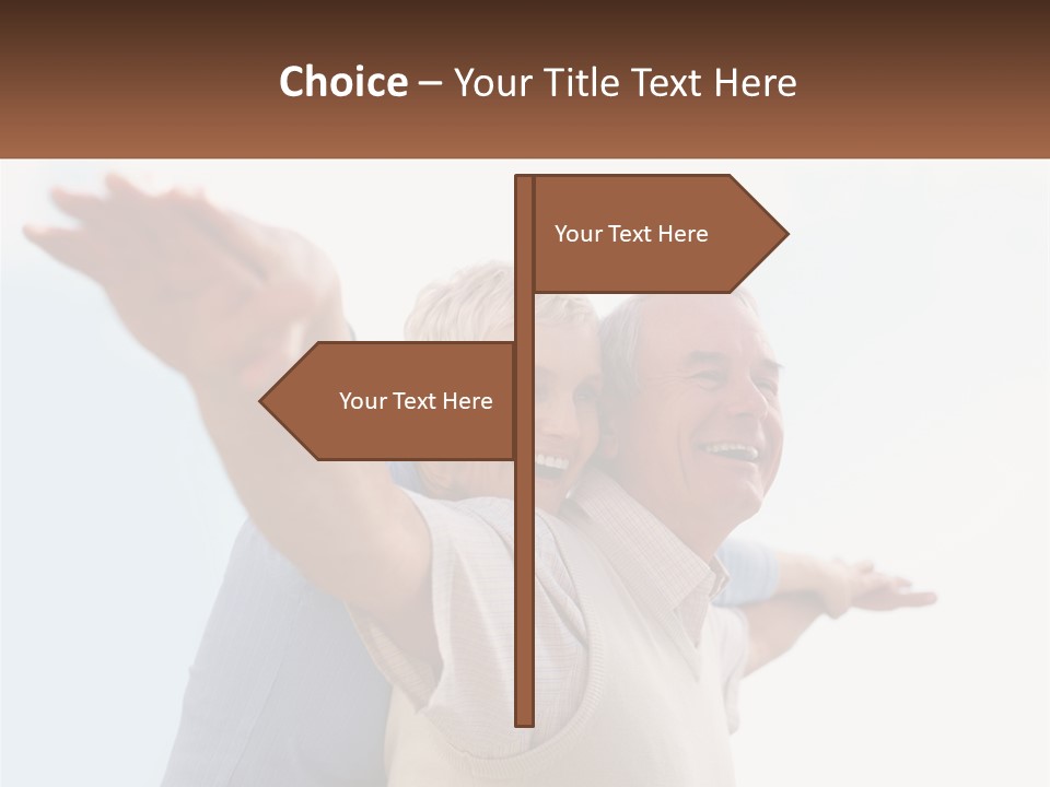 A Man And A Woman Are Holding Each Other PowerPoint Template