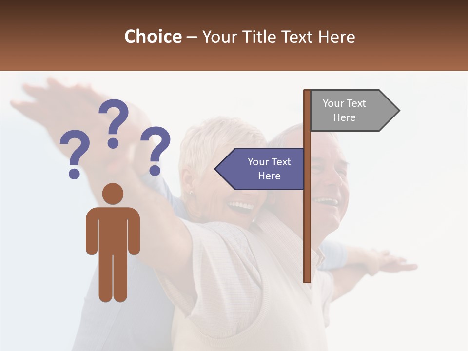 A Man And A Woman Are Holding Each Other PowerPoint Template