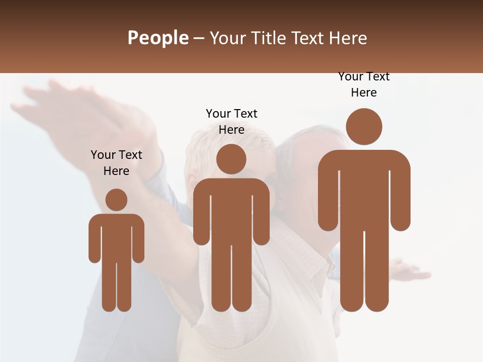 A Man And A Woman Are Holding Each Other PowerPoint Template