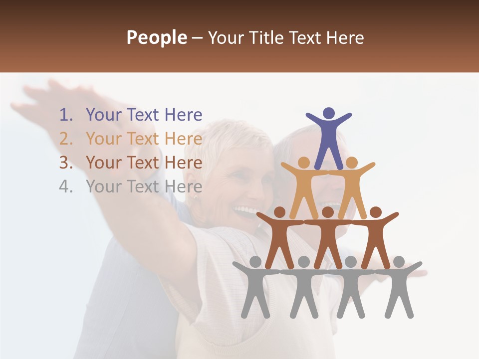 A Man And A Woman Are Holding Each Other PowerPoint Template