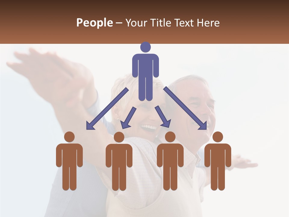 A Man And A Woman Are Holding Each Other PowerPoint Template