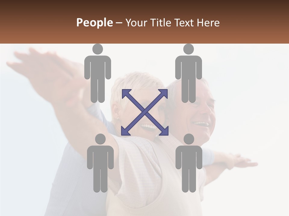 A Man And A Woman Are Holding Each Other PowerPoint Template