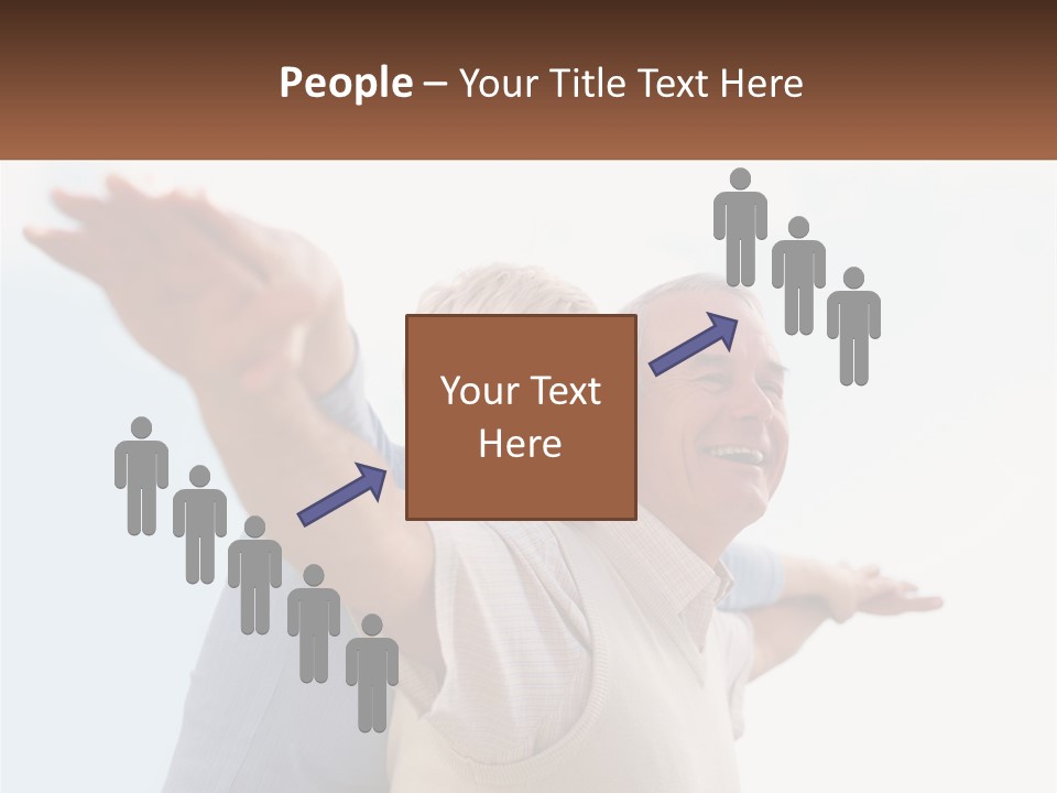 A Man And A Woman Are Holding Each Other PowerPoint Template