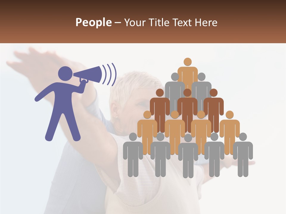 A Man And A Woman Are Holding Each Other PowerPoint Template