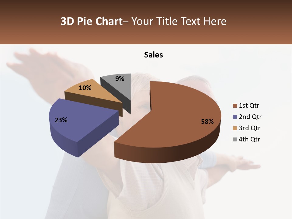 A Man And A Woman Are Holding Each Other PowerPoint Template