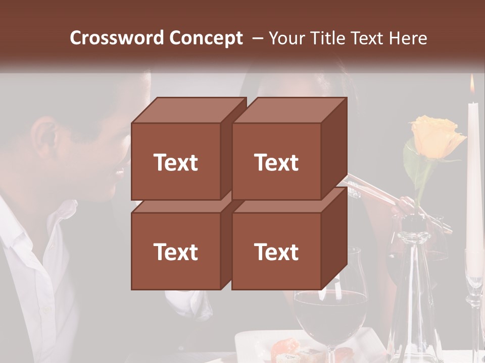 A Man And Woman Eating Sushi At A Restaurant PowerPoint Template