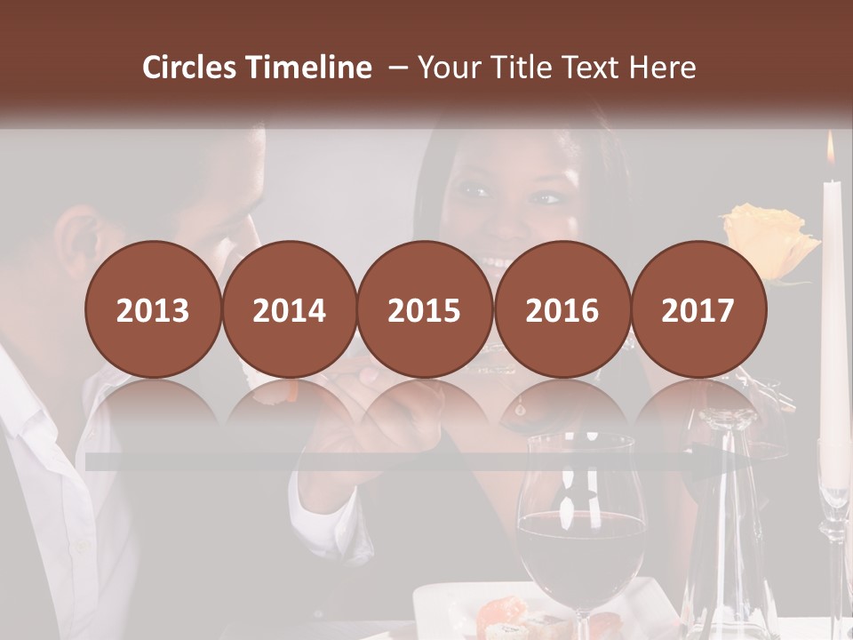 A Man And Woman Eating Sushi At A Restaurant PowerPoint Template