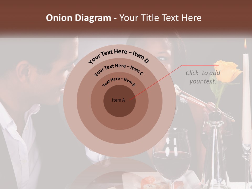 A Man And Woman Eating Sushi At A Restaurant PowerPoint Template