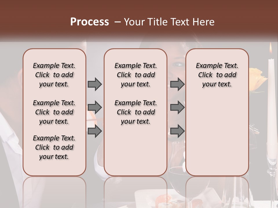 A Man And Woman Eating Sushi At A Restaurant PowerPoint Template
