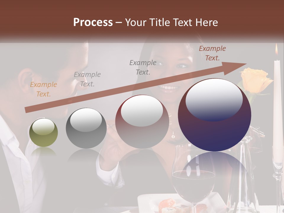 A Man And Woman Eating Sushi At A Restaurant PowerPoint Template