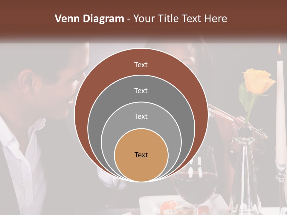 A Man And Woman Eating Sushi At A Restaurant PowerPoint Template