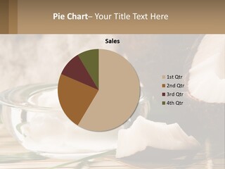 A Bowl Of Coconuts Next To A Cut In Half Coconut PowerPoint Template