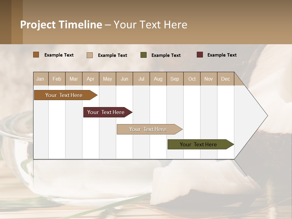 A Bowl Of Coconuts Next To A Cut In Half Coconut PowerPoint Template