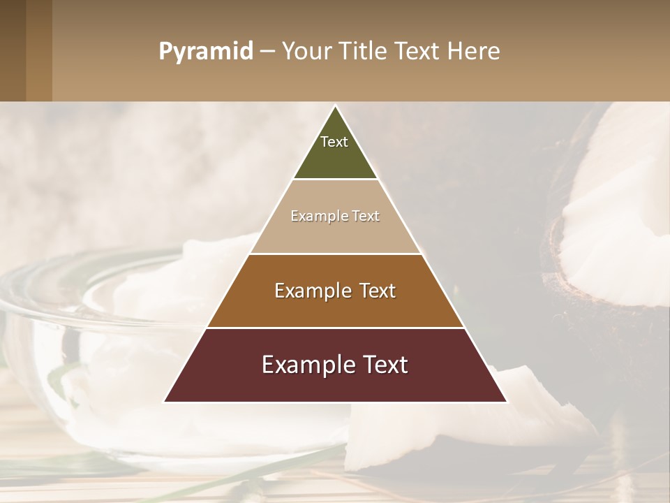 A Bowl Of Coconuts Next To A Cut In Half Coconut PowerPoint Template