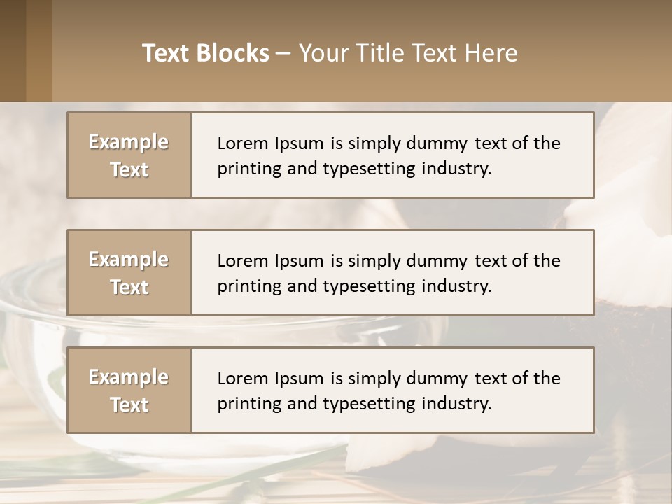 A Bowl Of Coconuts Next To A Cut In Half Coconut PowerPoint Template