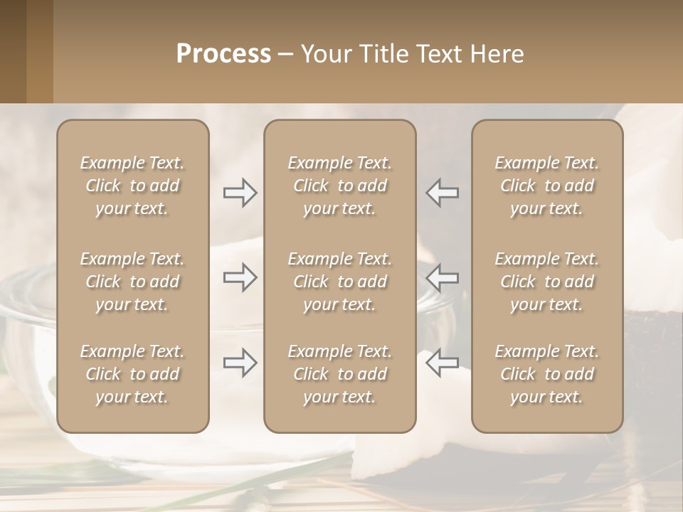 A Bowl Of Coconuts Next To A Cut In Half Coconut PowerPoint Template