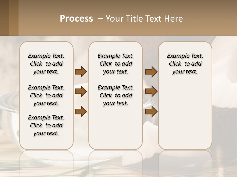 A Bowl Of Coconuts Next To A Cut In Half Coconut PowerPoint Template